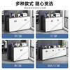 Jichen office cabinet floor-standing file cabinet copy printer base placement storage cabinet low cabinet thickened plate two doors 2 layers - sky gray + light gray cabinet door 80cm door-to-door installation (contact customer service)
