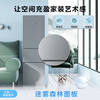 Hualing refrigerator produced by Midea upgraded three-door small refrigerator energy-saving bass three-door three-temperature three-door small home rental refrigeration small refrigerator HR-229T gray