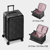 Bremen brand new third generation large capacity suitcase front trolley case password suitcase dopamine women's boarding suitcase black third generation upgraded and better equipped 24 inches Max thickened and expanded three generations studying in other places