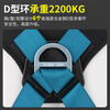 Gorm five-point full-body safety belt, national standard high-altitude work, construction site electrician anti-fall safety rope set GD5355 fall style - double hook buffer bag 1.8 meters
