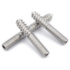 Jinchao 304 stainless steel double-headed tip and tail screws Hexagonal self-tapping screws with one thread and one tightening M4M5M6 M10*70 (2 pieces) 304