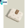 XSDN birthday gift floral coin purse for women ins style large capacity student card bag multi-card slot multi-functional short wallet beige + upgraded version thickened and wear-resistant