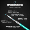 XINQY Xinqiyuan SMA connector RF coaxial cable Super flexible low loss RF cable DC-8/12G Test interconnection silver-plated flexible coaxial cable SMA male-SMA female through the wall 5m