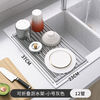 Cat kitchen sink drain rack pool dish rack foldable dish rack drain basket kitchen storage folding drain rack small gray 12 tubes