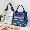 Jidaocook thermal bag with rice Oxford cloth lunch box bag thickened thermal bag lunch bag handbag student waterproof lunch bag rice navy blue