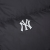 MLB Official Fashionable and Versatile Atmosphere Hooded Goose Down Down Jacket for Men and Women Couples 25 Autumn and Winter New DJB40 New York Yankees/Black M (It is recommended to take one size smaller)