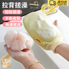 OSKV double-layer thickened surface rub-free bath towel household mud removal powerful rub bath artifact mud decontamination bath scrub bath towel double layer high quality peony green