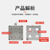 Outdoor waterproof switch button box emergency stop start stop box emergency stop control box self-reset emergency stop operation box AG-2020 nine holes
