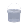 Metasequoia (pack of 3) 3L transparent thickened sealed plastic barrel food-grade rice wine sweet rice wine sub-package container mash tank transparent small bucket (LC)
