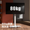 Xingkaishi TV mobile stand floor-mounted pulley with socket hand-cranked lift horizontal and vertical screen rotation suitable for Xiaomi Hisense universal hanger live broadcast screen mobile cart White-Bull plug-in type 32-70 inches horizontal screen or vertical screen installation