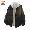 Paul Frank Down Jacket Men's Winter New Reversible Jacket Men's Couple Jacket Men's Top Burgundy L