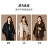 Qianbainian 100% sheep wool double-sided wool coat for women autumn and winter new style small lapel single-breasted mid-length coat carbon black L