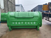 Hook-arm garbage bin large outdoor removable 34 square meter vehicle-mounted sanitation industrial community rural iron transfer box green-3 square hook arm garbage bin deposit-molded model