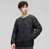 HY&CO light down jacket men's short autumn and winter loose simple round neck ultra-thin liner duck down warm jacket L black