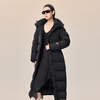 Govan Black Gold Goose Down Jacket Queen 5.0 Nine Plates 25 Years New Women's Long Puff Winter Down Jacket Black M