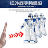 Intelligent Robot Intelligent Programming Gesture Sensing Operation RoboCop Infrared Sensing Robot Science and Education Singing and Dancing Early Education Cute Pet Remote Control Simulation Stunt Robot Dog Programming Robot Blue Men