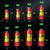 Qun'an Lithium Battery Fire Extinguisher New Energy Vehicle Special Portable D Class Metal 4kg Dry Powder Fire Extinguishing Device Charging Pile 4kg Dry Powder Portable Fire Extinguisher