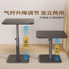 Wooden grid computer desk extension board study table lifting table desktop writing table children's desk notebook stand standing office black frame black surface