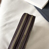 New double zipper multi-layer women's long wallet large capacity card holder ID bag ID bag bank card coffee color