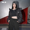 MLB Official Fashionable and Versatile Atmosphere Hooded Goose Down Down Jacket for Men and Women Couples 25 Autumn and Winter New DJB40 New York Yankees/Black M (It is recommended to take one size smaller)