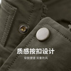 Dances with Wolves Windproof Stand Collar Jacket Men's 2026 Spring New Commuting Anti-Wrinkle High-Quality Casual Youth Loose Jacket 1078 Military Green 203 - Quilted Style L (175)