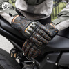 Star Knight Motorcycle Riding Gloves Winter Thickened Carbon Fiber Motorcycle Riding Equipment Warm Gloves Black Orange XL Code