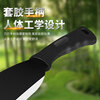 Jiang Tingke woodcutter outdoor agricultural manganese steel road opener heavy-duty machete woodchopping agricultural long-handled gardening tool rubber handle straight head 1 pack