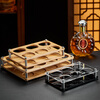 He Jian Gong Bamboo Wood Wine Rack Liquor Two Liang 2024 New Wine Glass Rack 15ml Cup and 150ml Wine Divider Storage Box 2 Pots 8 Cups Acrylic