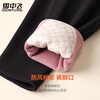 Snow Flying 100% Wool Filled Warm Pants Women's High Waist Belly Controlling Autumn and Winter Velvet Thickened Leggings