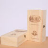 Red wine gift box empty box high-end single and double Paulownia wine packaging box universal red wine wooden box 2-pack double Paulownia wine not included