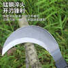 Kelibang sickle, rubber-handled double-cutting sickle for corn cutting, agricultural manganese steel sickle, outdoor mowing sickle, wood knife, double-cutting sickle, grass-cutting machete, manganese steel KB2038