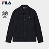FILA official men's knitted long-sleeved jacket 2025 winter new fashion casual and comfortable lapel top Legend Blue-NV M 170/92A/M