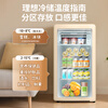 Chigo Ice Bar Home Retro Small Refrigerator Wine Beverage Refrigeration and Preservation Office Transparent Glass Door Small Freezer First-Class Energy Efficiency Energy Saving Fruit Display Cabinet BC-120H Milk Tea White Retro Ice Bar + Full Refrigeration