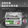 High-precision weighing electronic scale commercial platform scale pricing scale gram scale 30kg electronic scale counting vegetable supermarket stall special 30kg red letter concave plate steel key