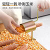 CLCEY hand-cranked corn thresher, corn thresher, small corn kernel peeler, hand-cranked corn thresher, 2 gloves, 2 pairs
