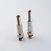 Zejie BNC connector analog surveillance camera 75-3-5 video cable plug bnc male copper core video tail cable Q9 head BNC video cable connector solderless male nickel plated (2 pieces)