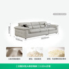 Quanyou Home Modern Cream Style Fabric Sofa Living Room 2025 New Home Removable and Washable Imitation Cotton and Linen Sofa