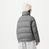 Tambor Puff Down Jacket Women's Short Stand Collar Profile Autumn and Winter Warm Thick Jacket 5530306Z Quiet Luxury Gray 165