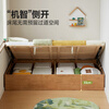 Genji Muyu solid wood children's bed bedroom without bedside tatami box bed for boys and girls small apartment storage bed children's box bed (with bottom board) 1350mm*2000mm