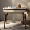 TAZA side table, light luxury marble corner table, villa large flat art side table, living room designer small coffee table, contact the designer, whole house matching and customization