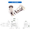 Qantop BNC connector video surveillance socket connector BNC-KW horizontal 35MM long