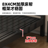 Kehu SF Home Iron Bed Double 1.8*2m Home Iron Frame Bed Thickened Steel Frame Bed Black Bed Board Simple Tail Strictly Selected Recommended Model 1.5*1.9/2.0m Default Inner Diameter 2.0
