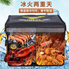 Meituan box takeout insulated box for food delivery vehicle-mounted commercial stall refrigeration locked waterproof rider equipment crowdsourcing 30 liters small model inner bracket + pad