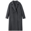Shandubila 100% wool warm woolen coat for women winter tailored suit collar mid-length coat small commuter coat