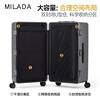 Mirada Large Capacity Suitcase Women's Aluminum Frame Trolley Suitcase Men's 28-inch Rock Gray 102 Liter Password Deep Storage Strong