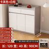 Xuanxin sideboard cupboard living room wall storage cabinet multi-functional storage cabinet tea cabinet wine cabinet khaki + white three doors two drawers 120cm