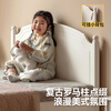 Genji Muyu solid wood children's box bed white American single bed small apartment bedroom boy and girl storage bed children's side opening box bed 1.35*2m (excluding pad)