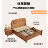 Caiti solid wood children's bed for boys and girls 1.2m single bed 1.5m teen bedroom bed storage bed home bed single bed standard pine silent bed board 150*190cm standard pine silent bed board
