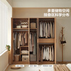 Quanyou Home Furnished Log Style Large Wardrobe Bedroom Home Storage Storage Cabinet Four-Door Wardrobe plus Top Cabinet Combination Furniture 1.6*2.14m Four-Door Wardrobe