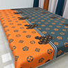 RSRDDY multi-functional four-season kang cover three-layer quilted tatami bed cover double sheet rural kang mat double-sided bedding Hug Bear 190*220cm for 1.5m bed